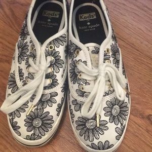 Kate Spade Sketchy Floral Keds, Size 7.5